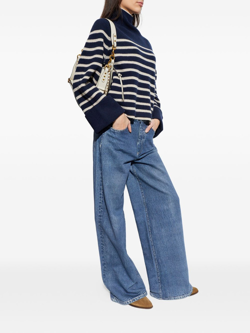 rag & bone striped roll-neck sweater outlook