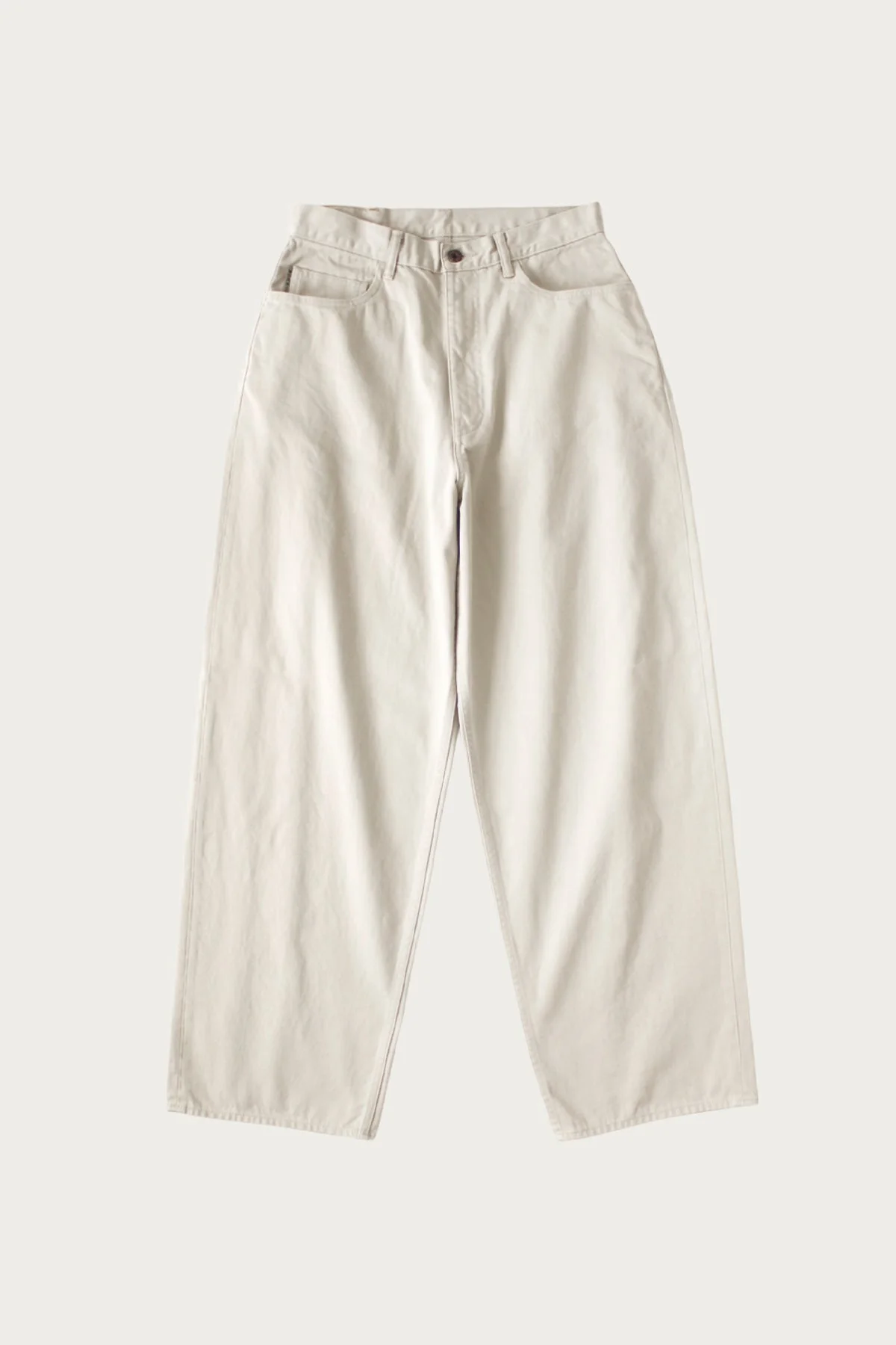 Vintage Satin CLUB Baggy 5P Pants - Ecru - 1