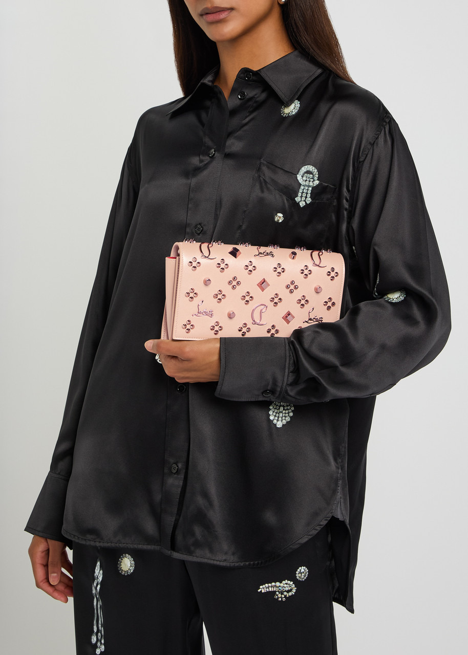 Christian Louboutin Paloma Embellished Leather Clutch - 5