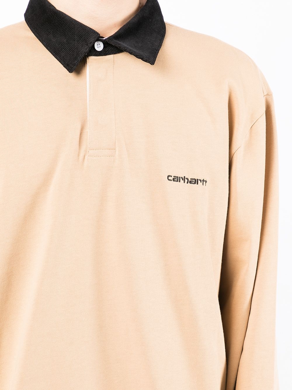 embroidered-logo polo shirt - 5