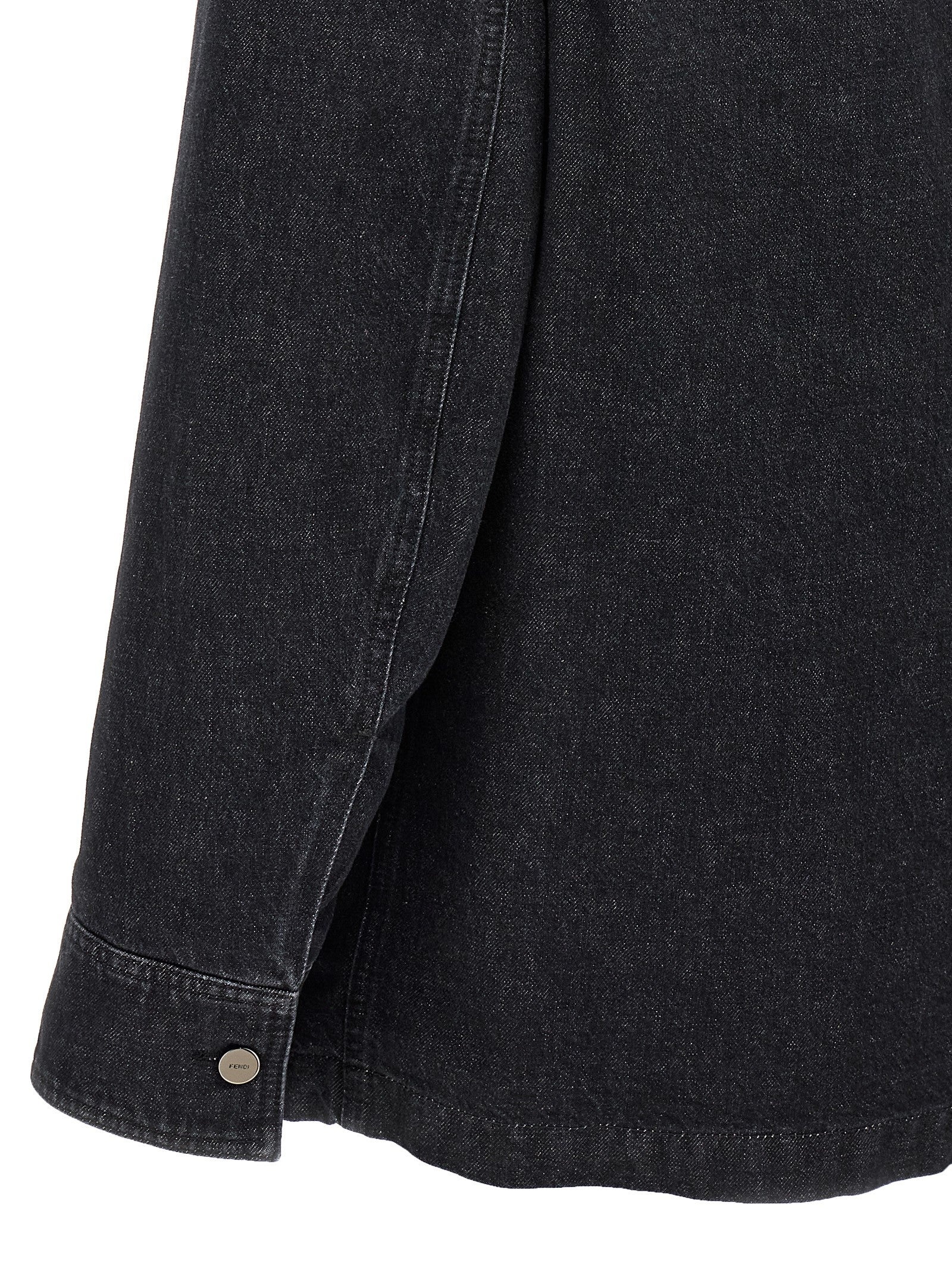 Denim Jacket Puffer Jackets Black - 4