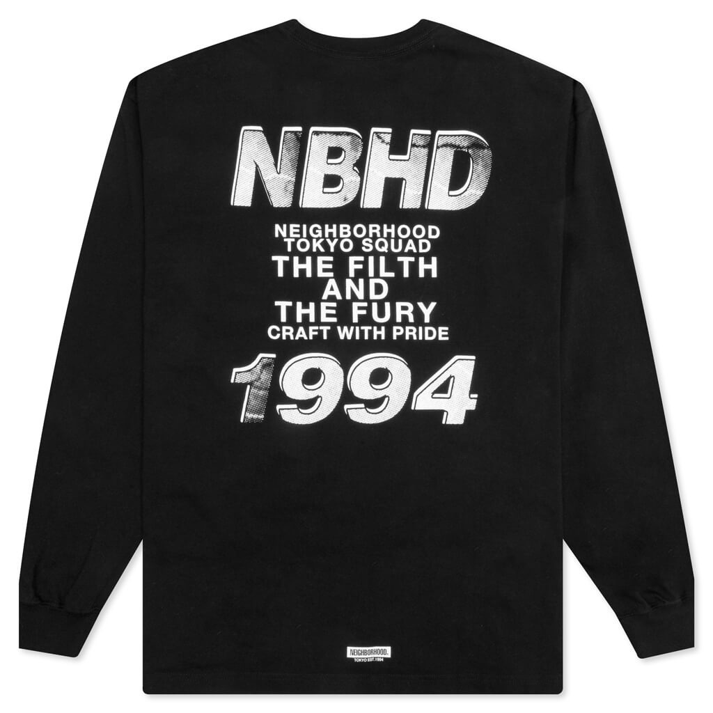 NEIGHBORHOOD NH-5 / C-TEE . LS - BLACK - 2