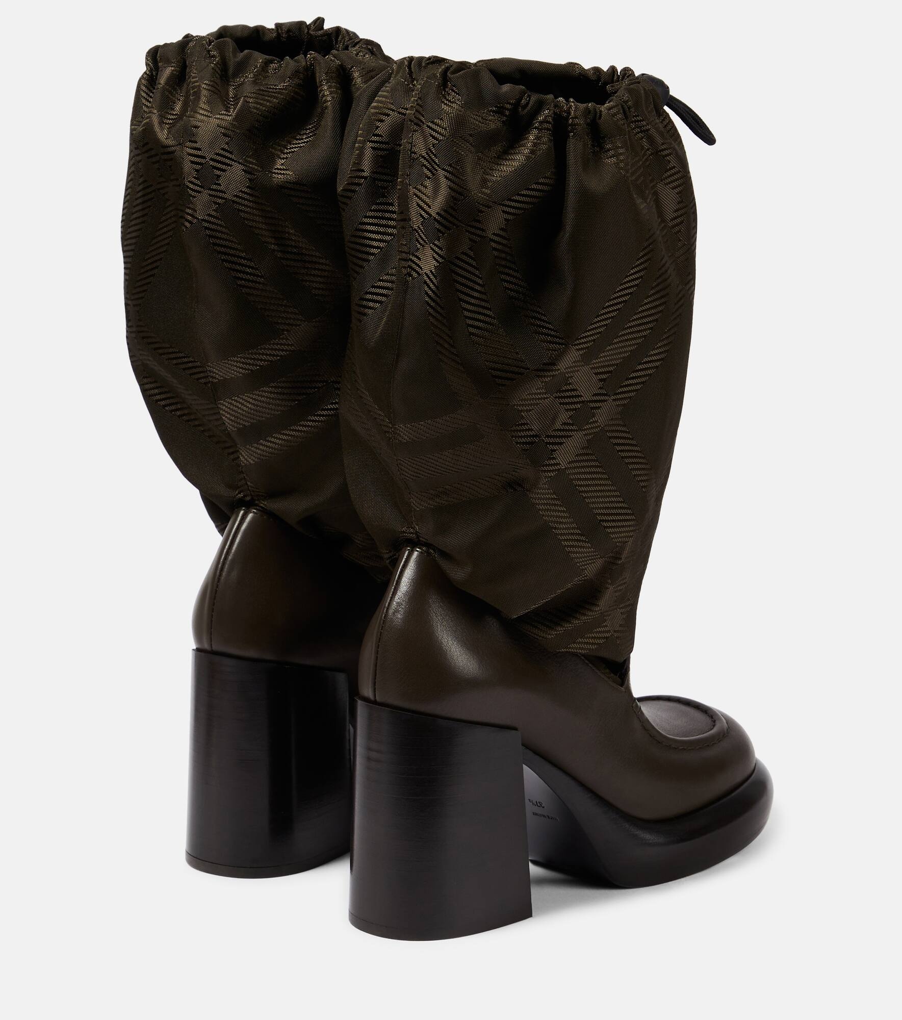 Burberry Check knee-high boots - 3