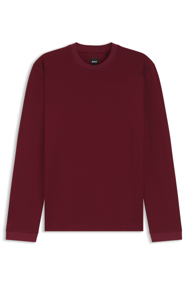 MERCERIZED-COTTON T-SHIRT WITH MICRO PATTERN 1