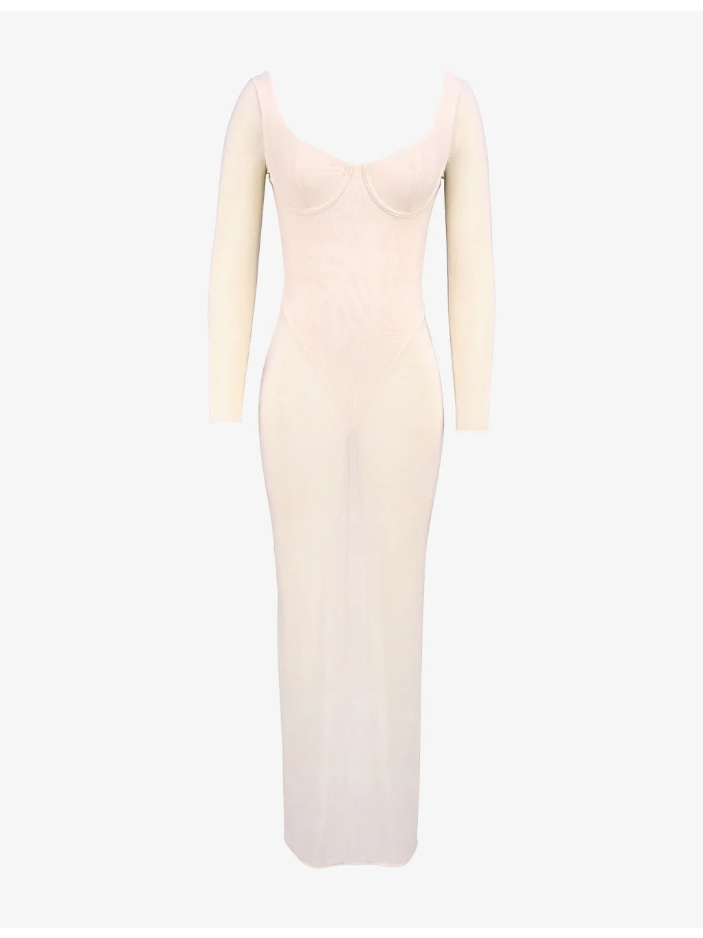 Everly Semi-Sheer Mesh Maxi Dress - 1