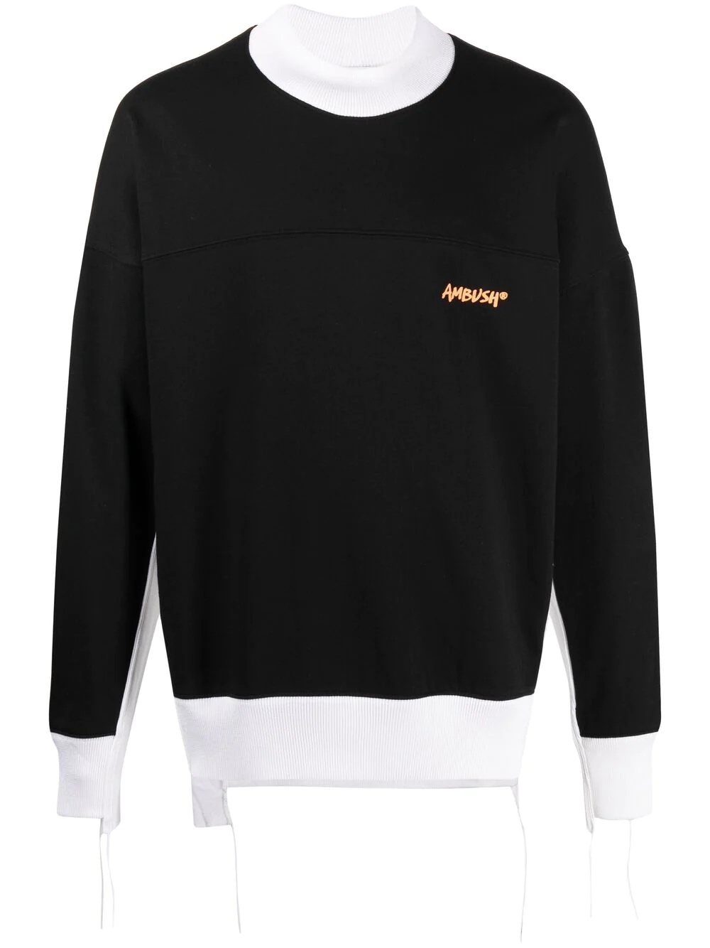 two-tone logo-print sweatshirt - 1