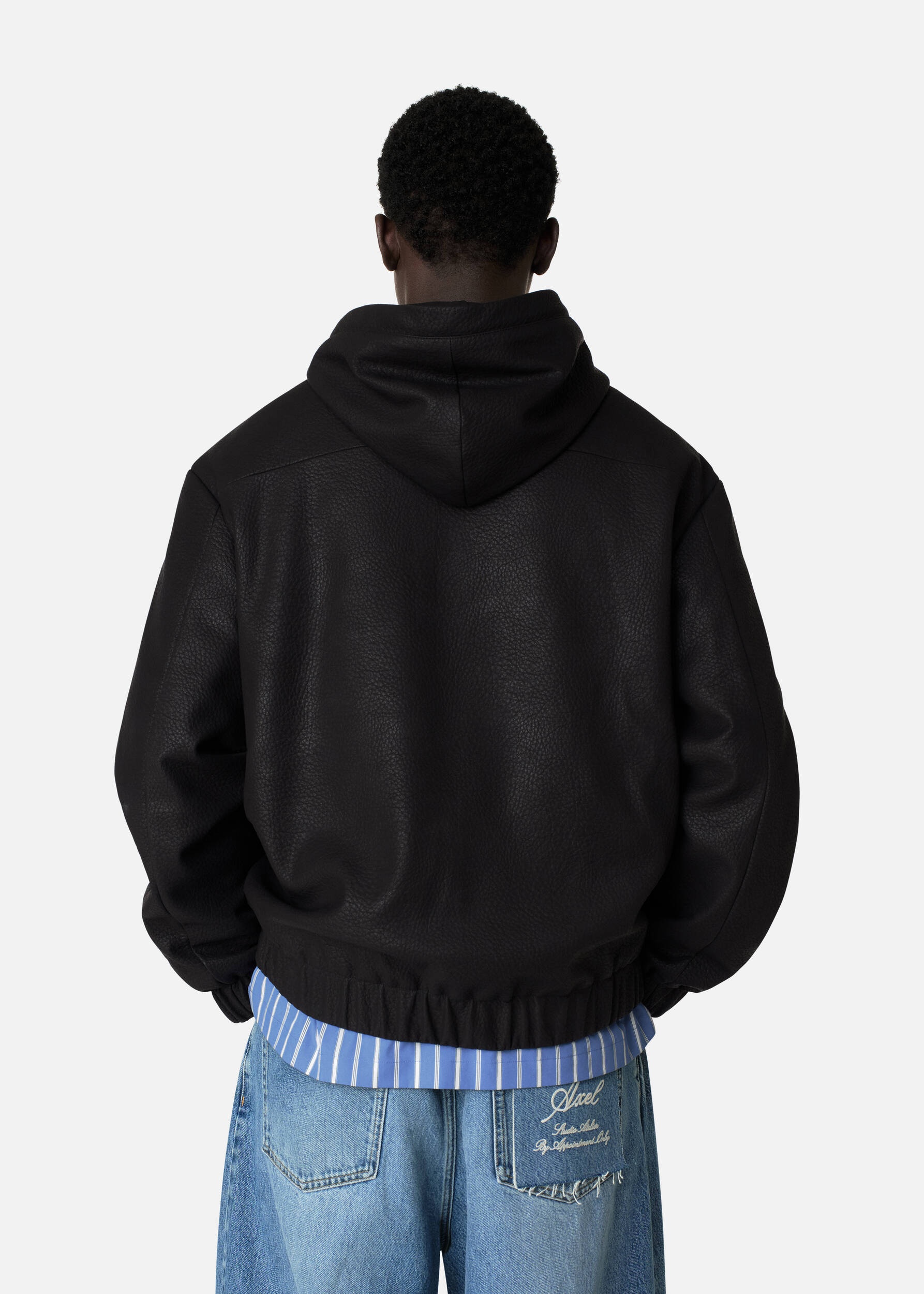 Pebbled Hooded Jacket - 3
