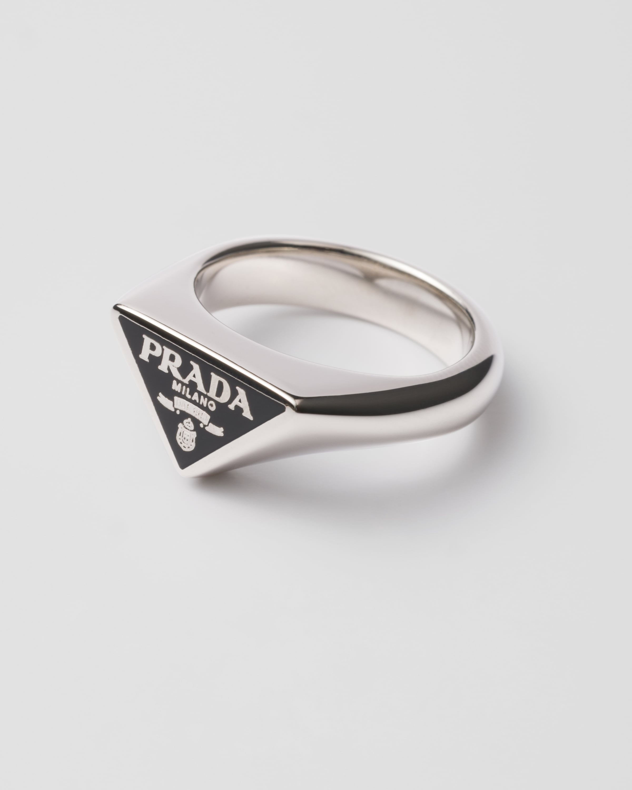 Enameled silver ring - 2