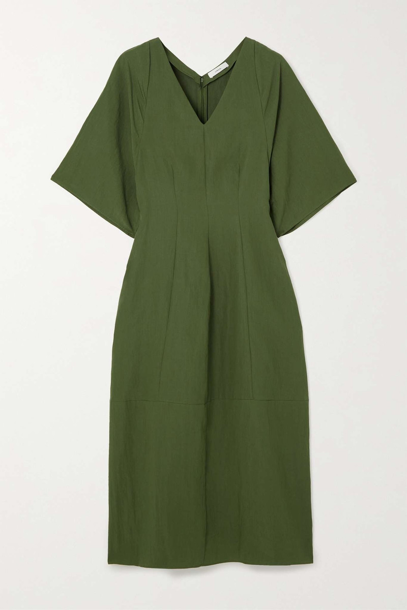 TENCEL Lyocell-blend midi dress 1