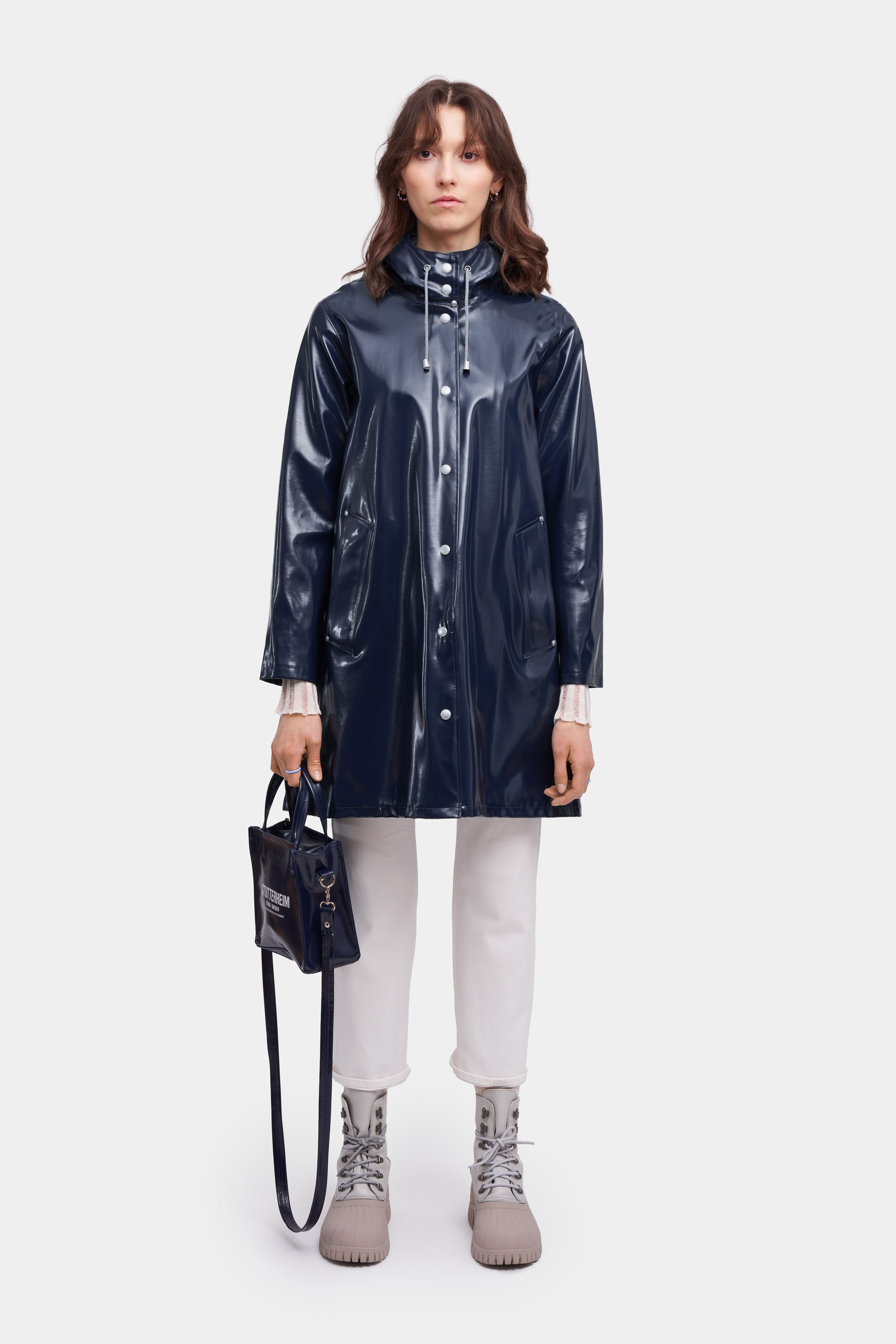 Mosebacke Opal Raincoat Navy - 2