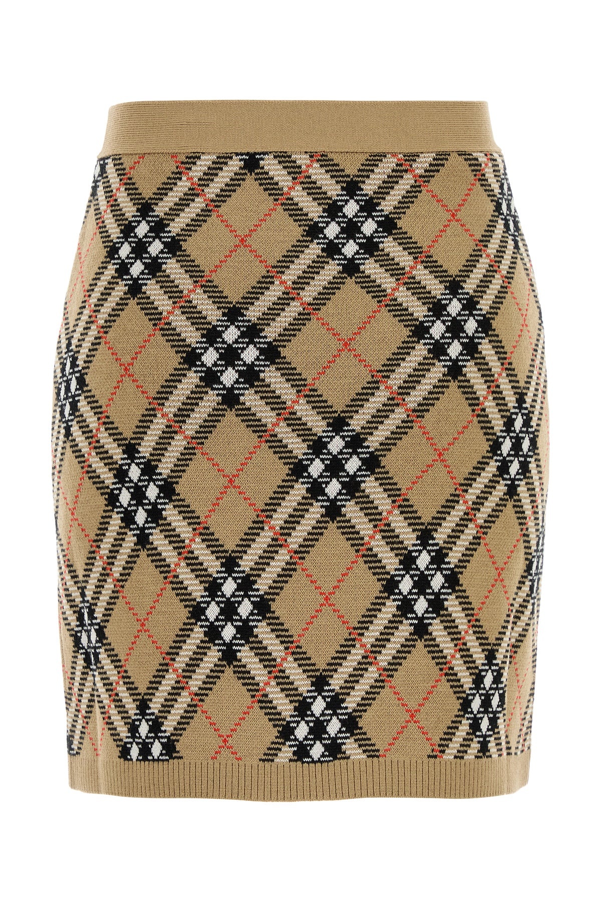 Embroidered wool blend mini skirt - 2