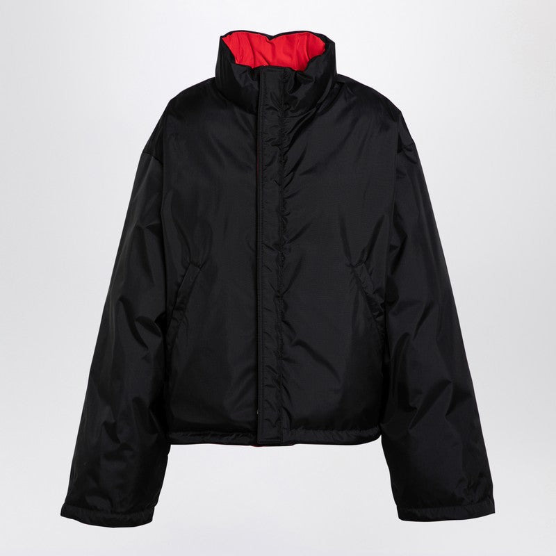 Balenciaga Reversible Red And Black Down Jacket In Technical Twill Women - 3