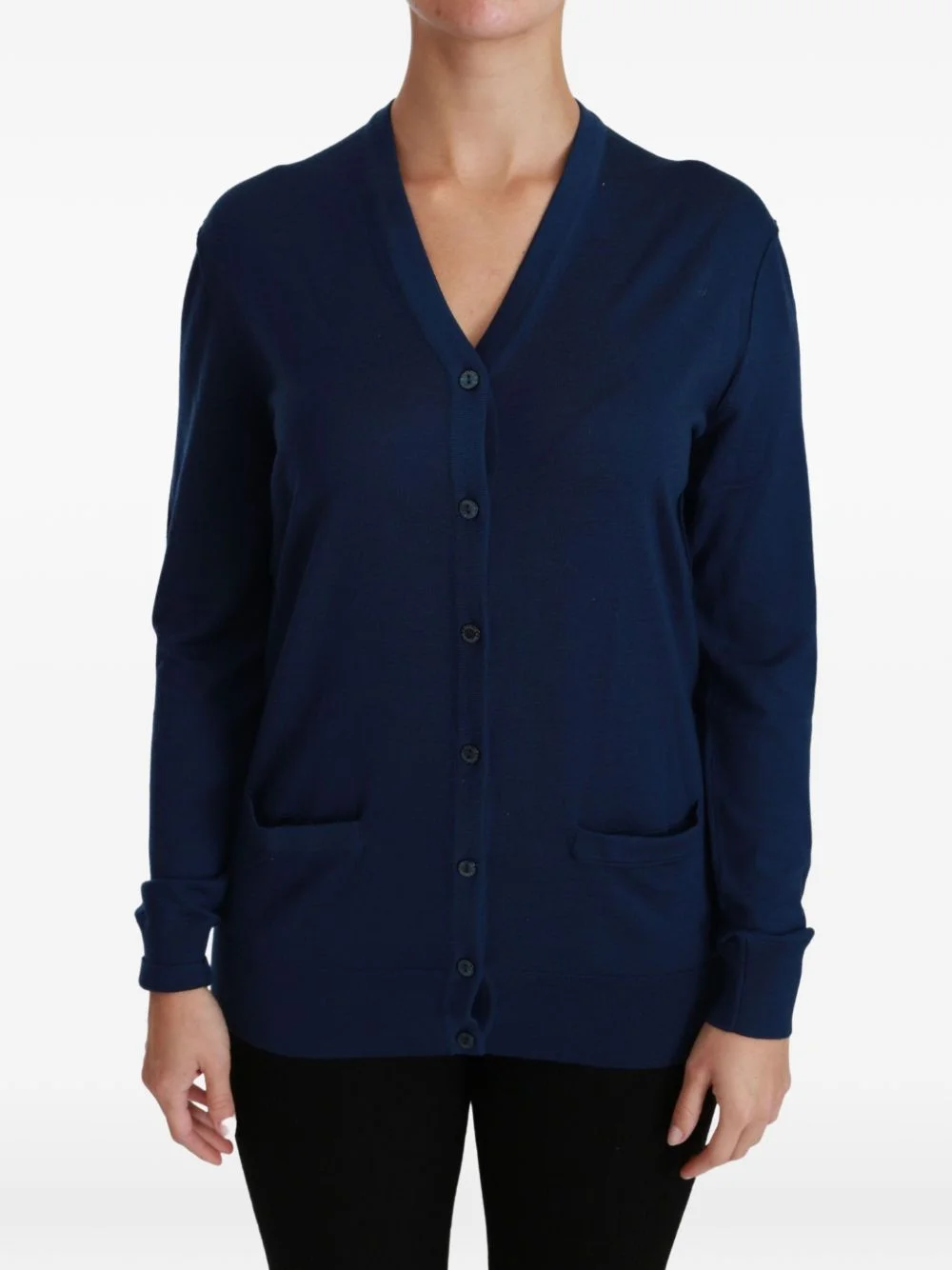 V-neck button-up cardigan - 1