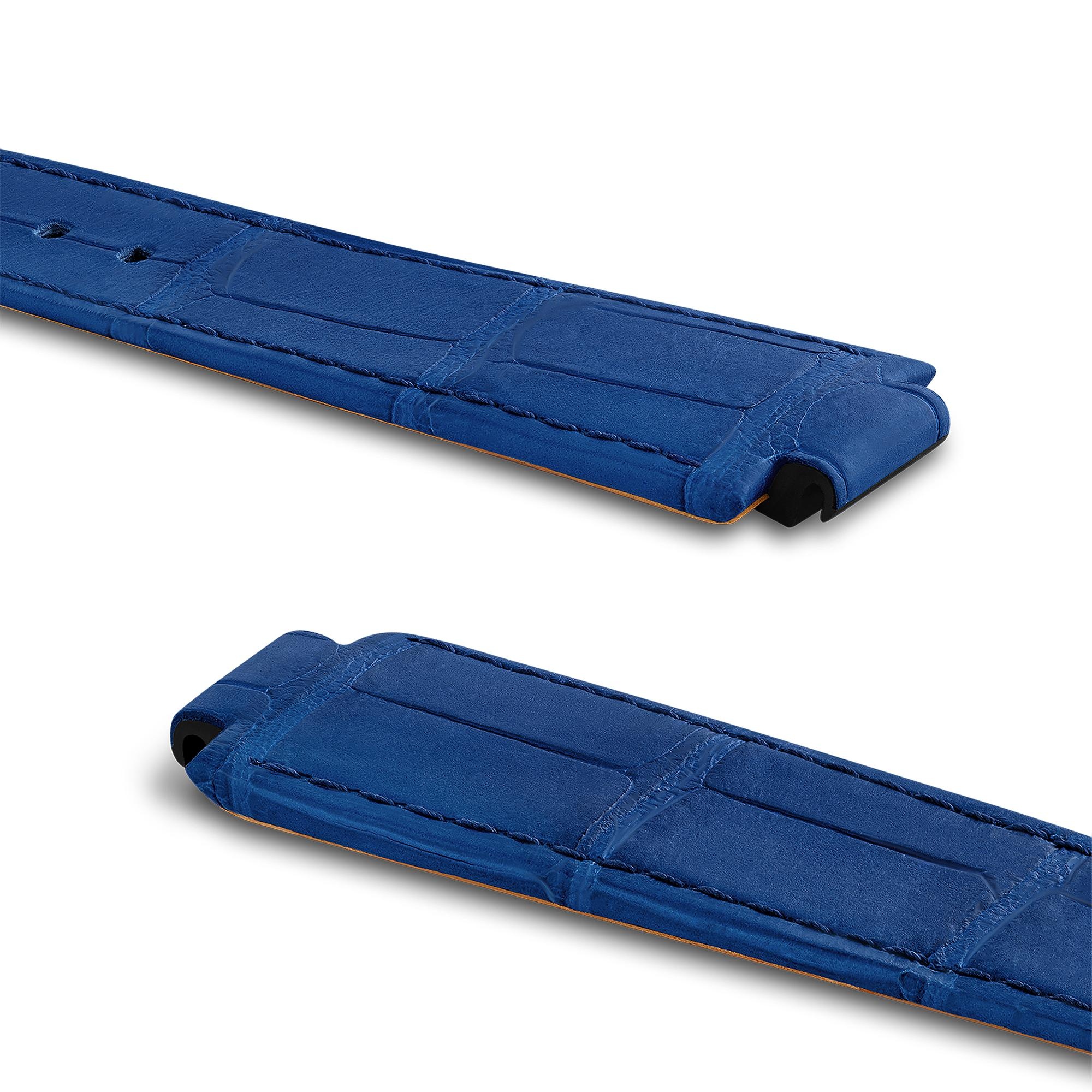 STRAP TAMBOUR ALLIGATOR BLUE L/L - 2