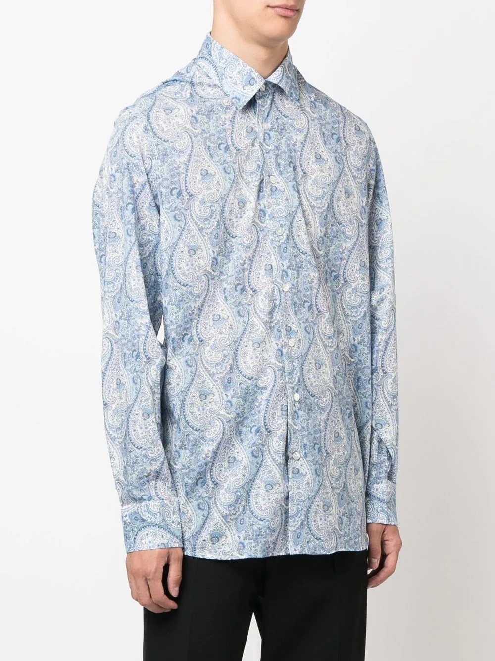 paisley-print cotton shirt - 3