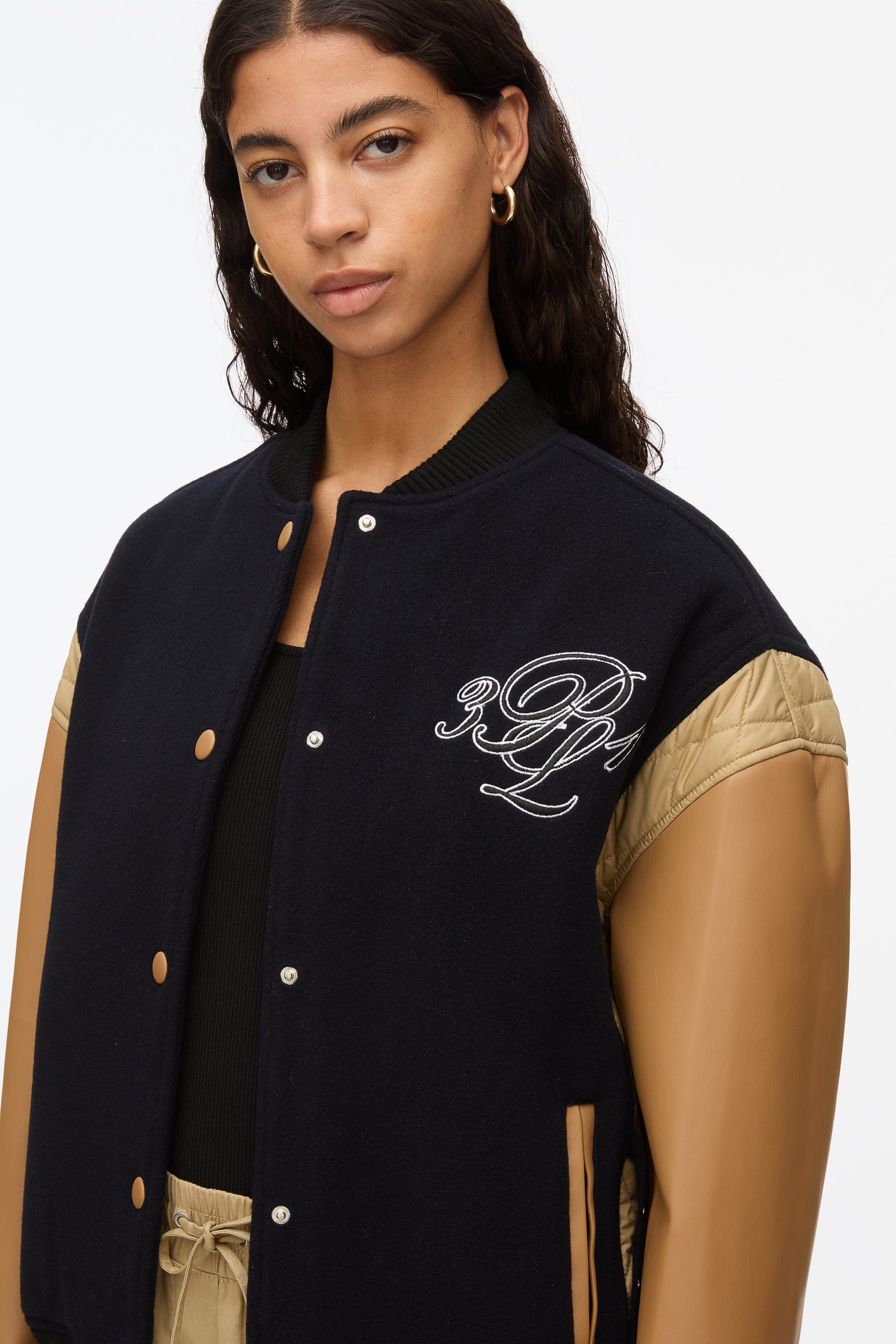 3.1 x Shopbop Boxy Varsity Jacket W Ties - 5