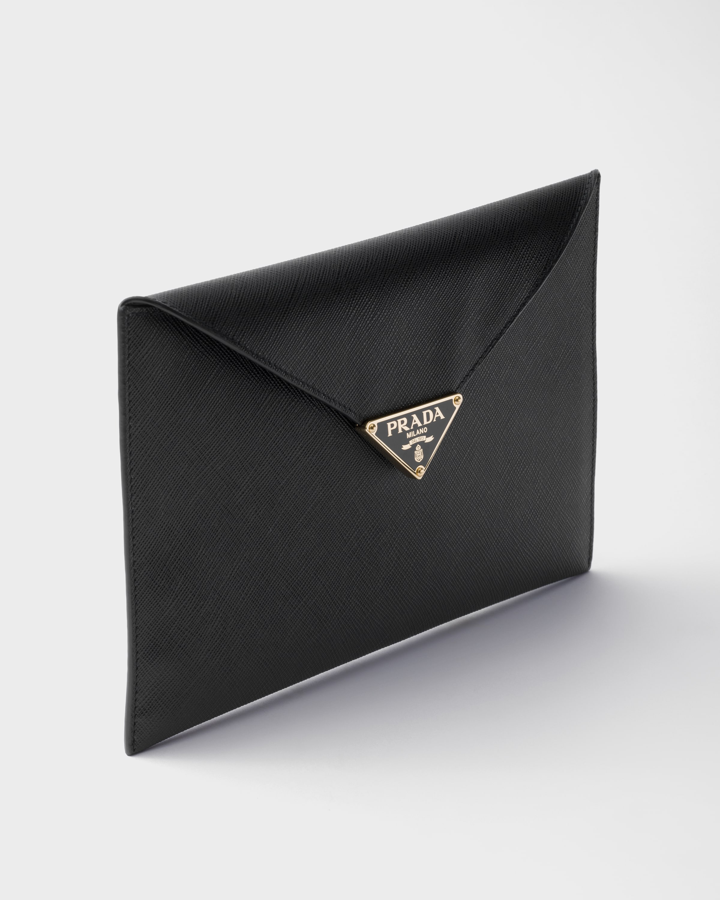 Saffiano leather envelope clutch - 4