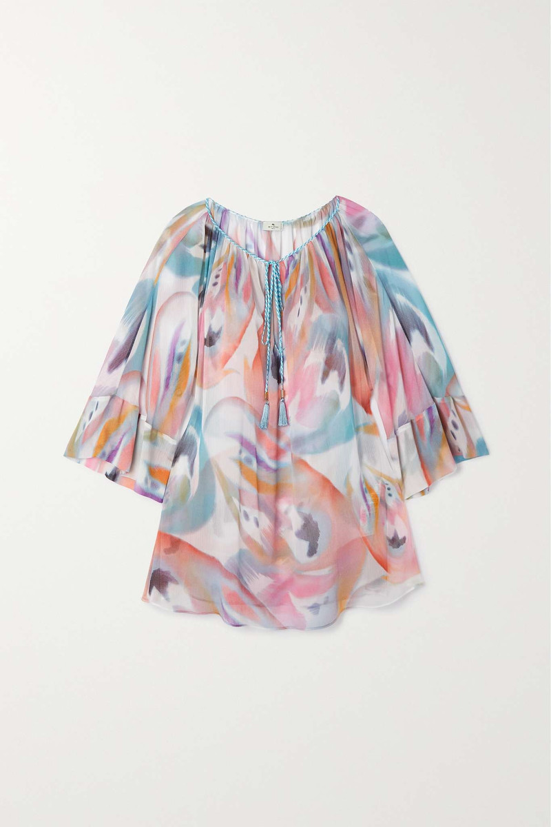 Printed voile coverup 1