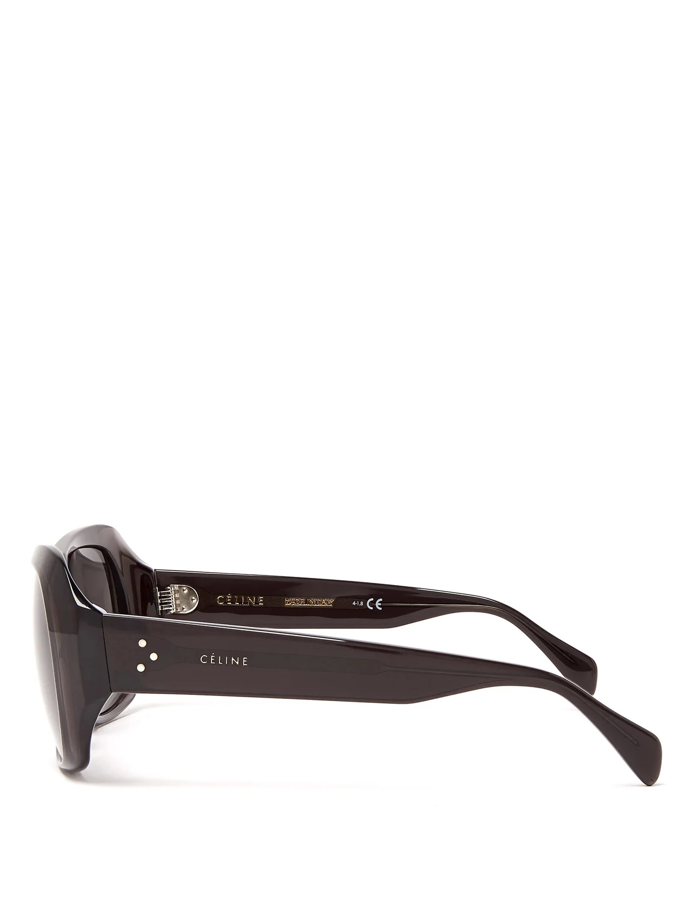 Round acetate sunglasses - 3