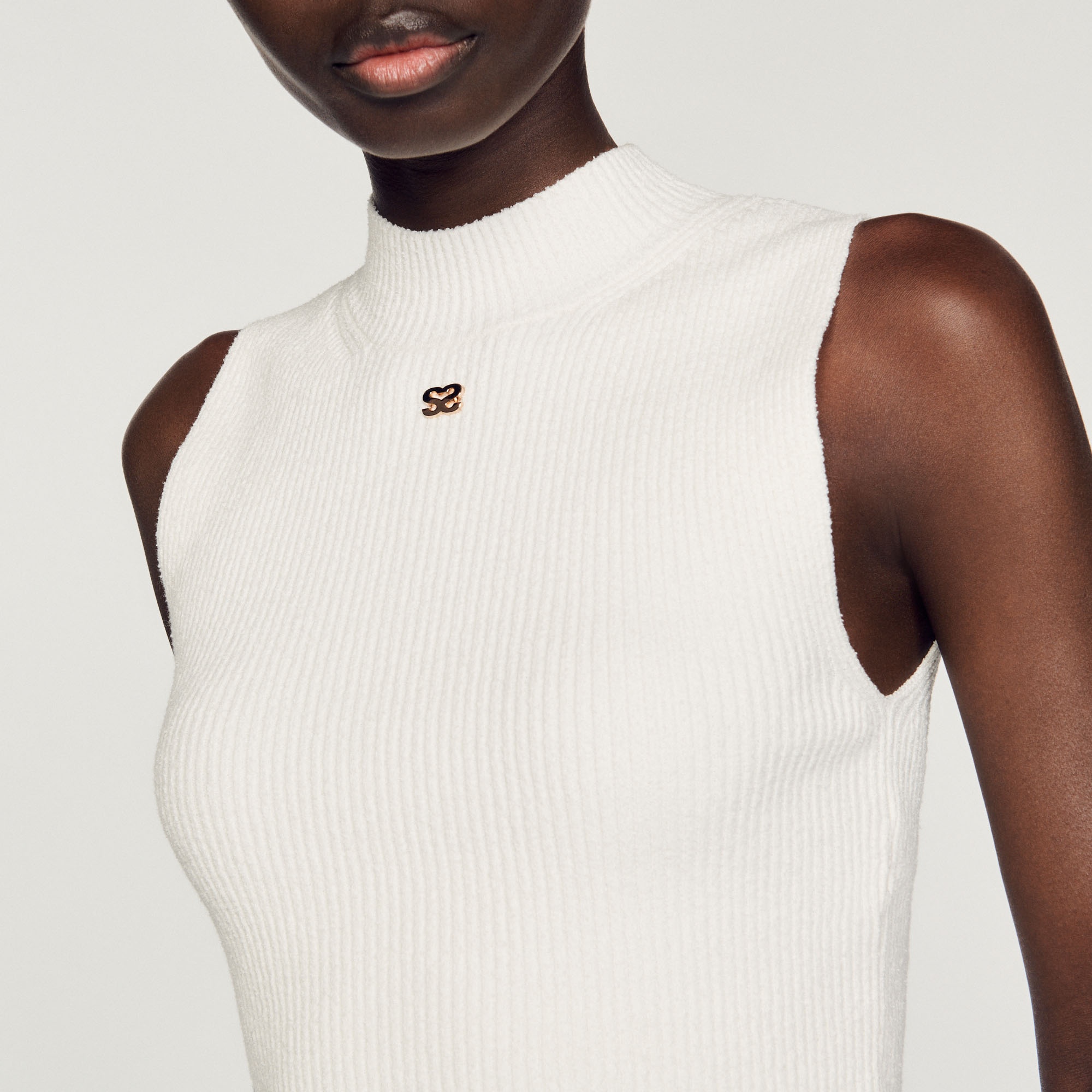 Ribbed cropped sweater - 4