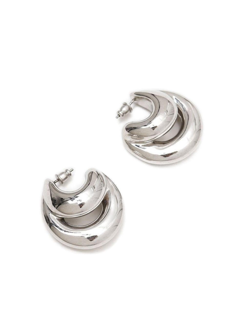 double-hoop earrings - 2