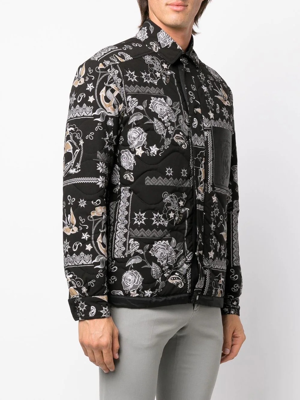 graphic-print jacket - 3