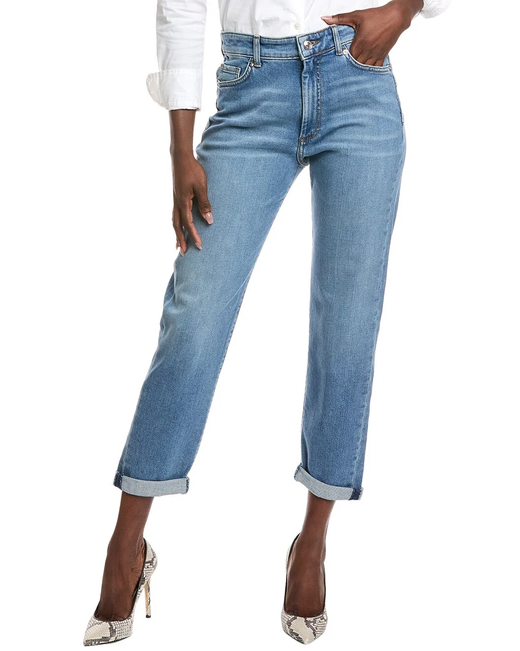 Sportmax Brian Navy Vintage Boyfriend Jean - 1