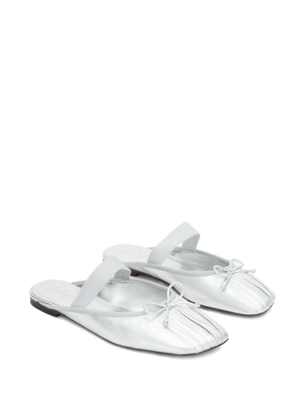 bow-detail elasticated-strap mules - 2