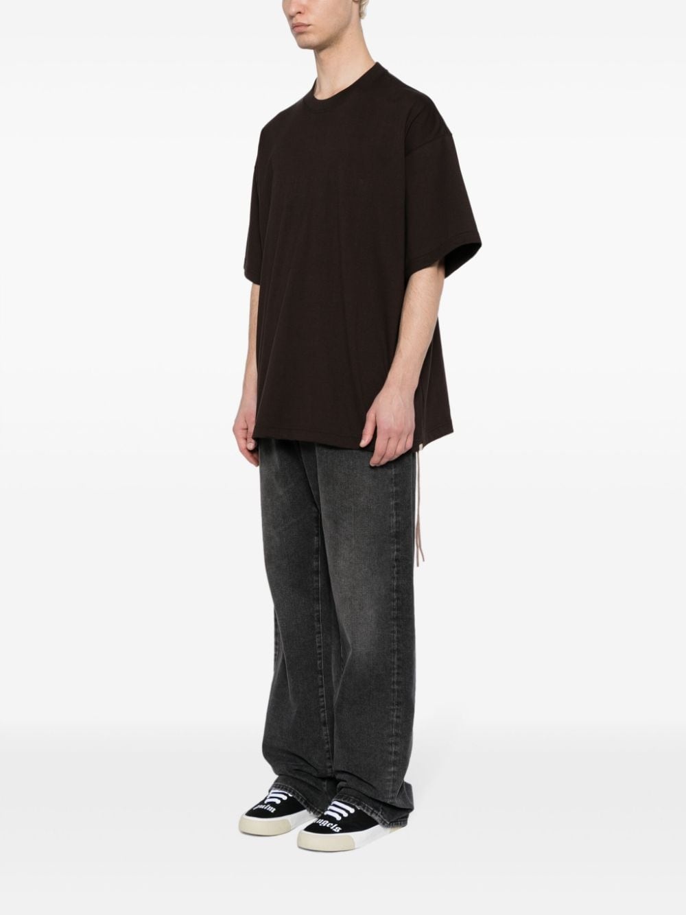 logo-print cotton T-shirt - 3