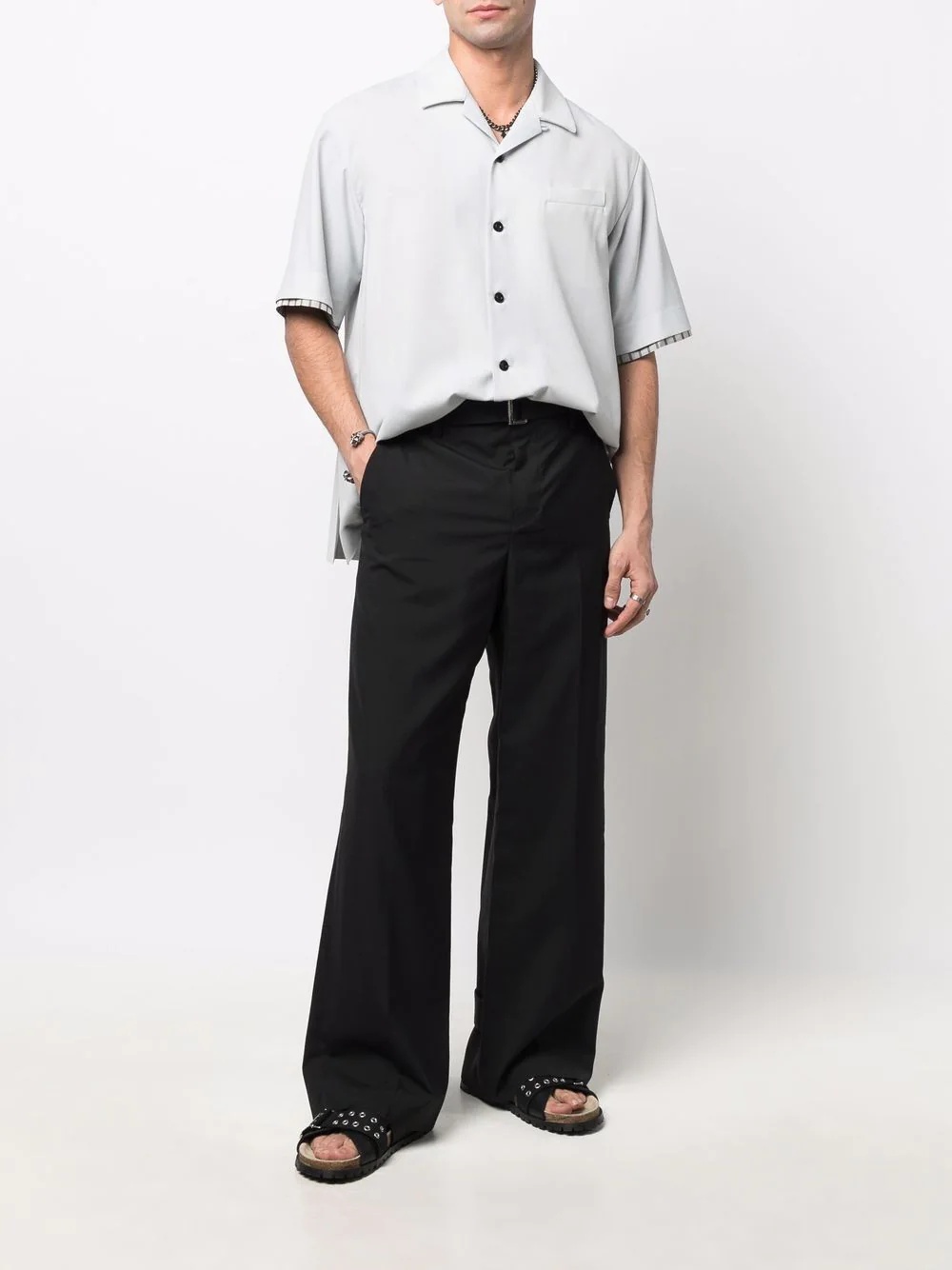 tailored belted waist trousers - 2