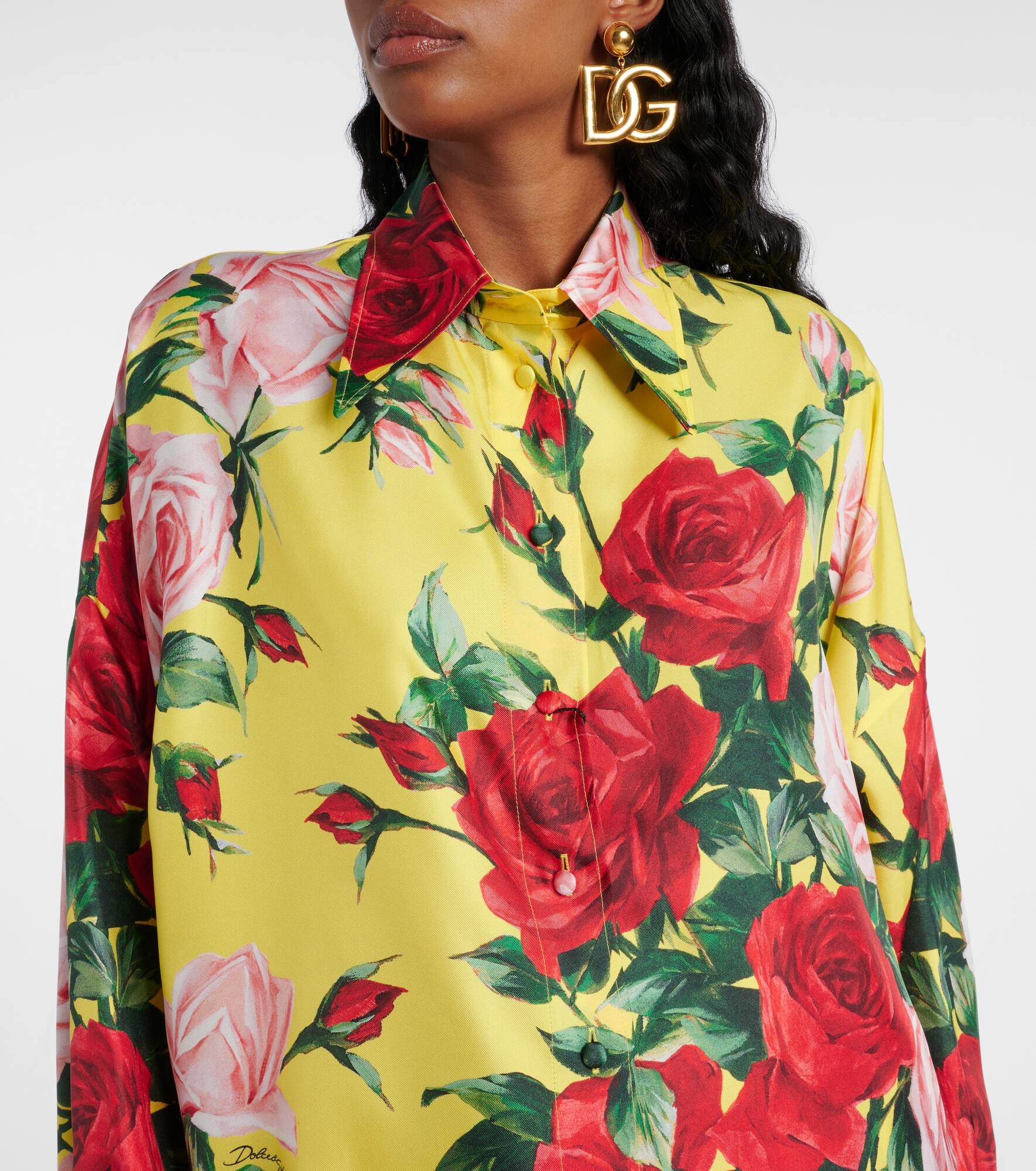 Floral silk shirt - 4