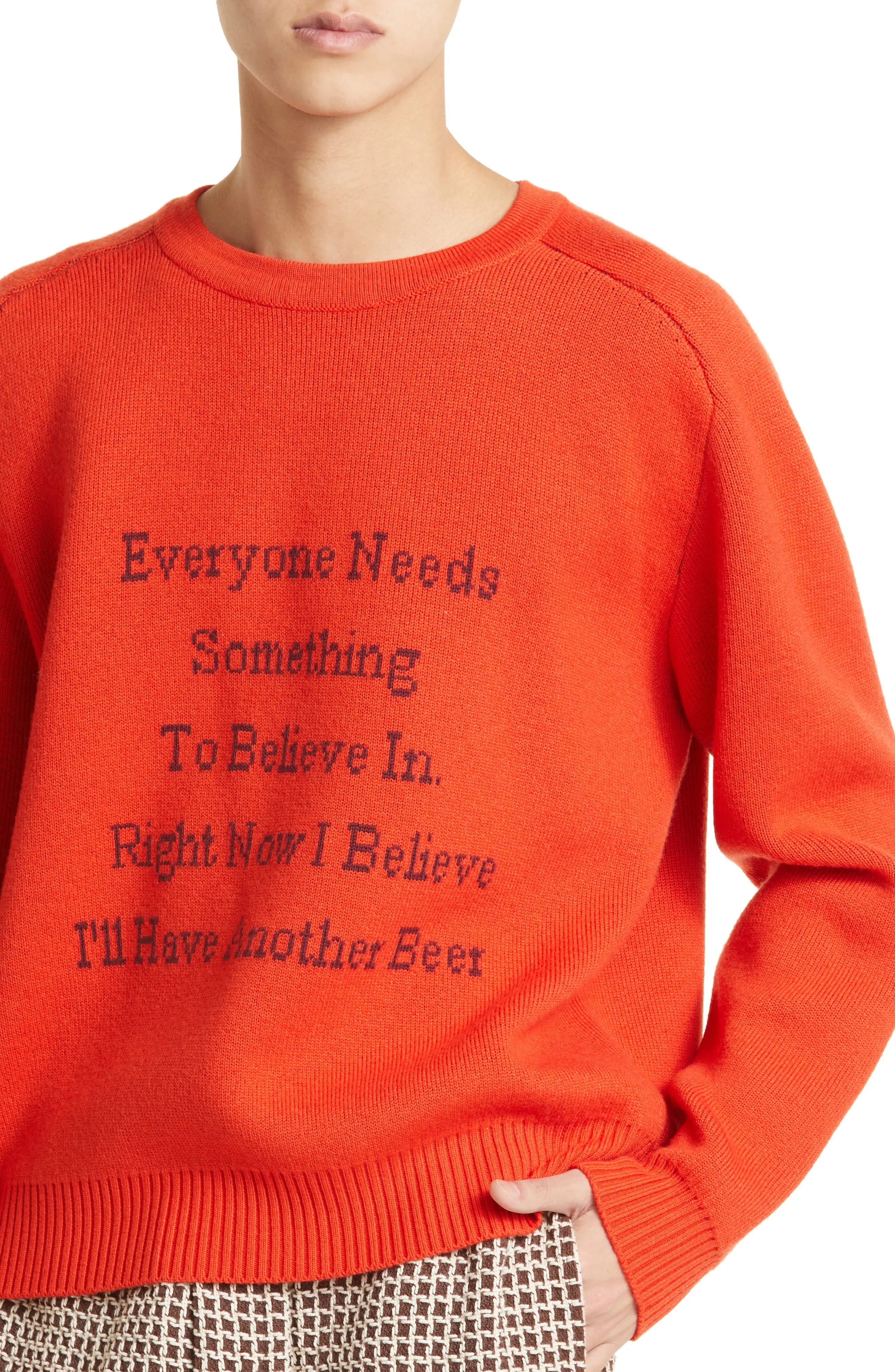 Another Beer Jacquard Merino Wool Sweater - 4