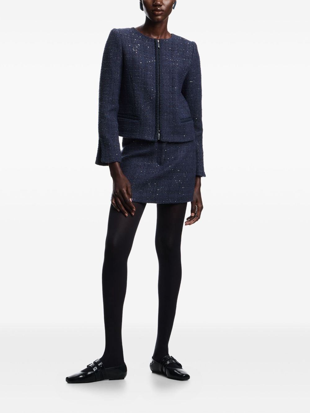Wool blend blazer jacket - 3