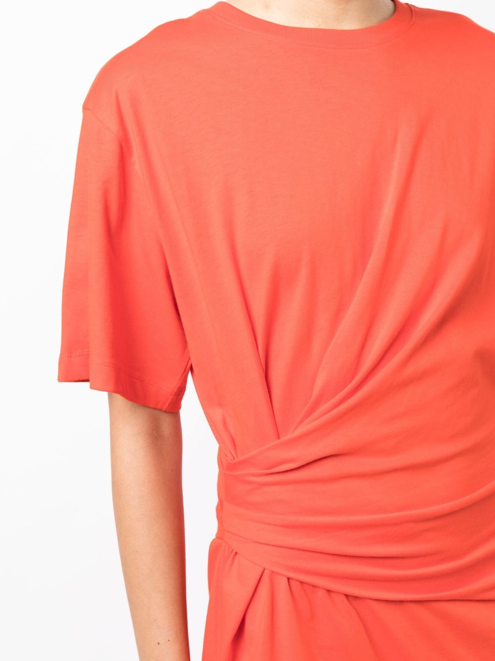 short-sleeve ruched-detail minidress - 5