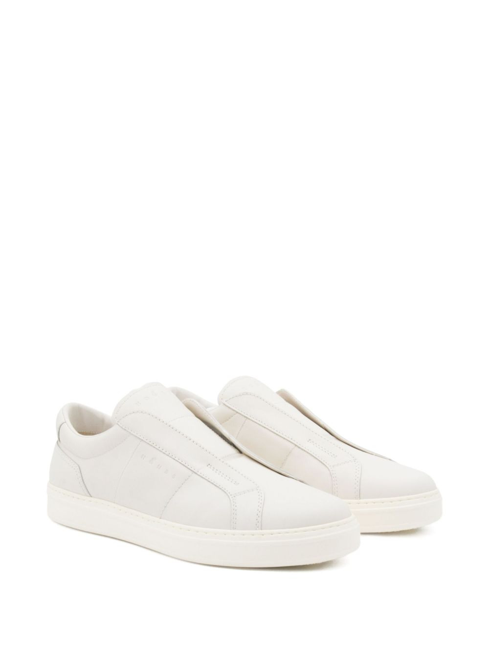 leather slip-on sneakers - 2