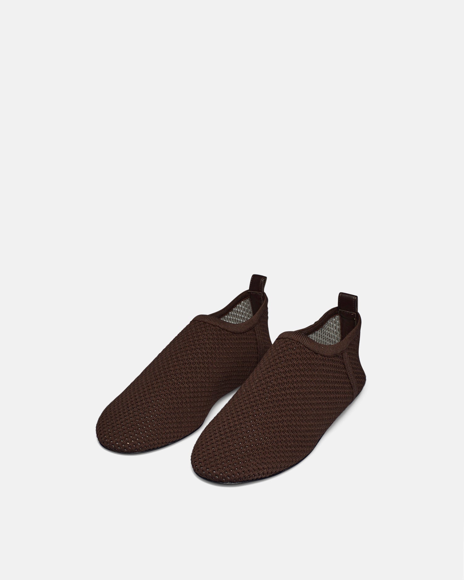 Mesh-Knit Round-Toe Slip On Shoes - 2