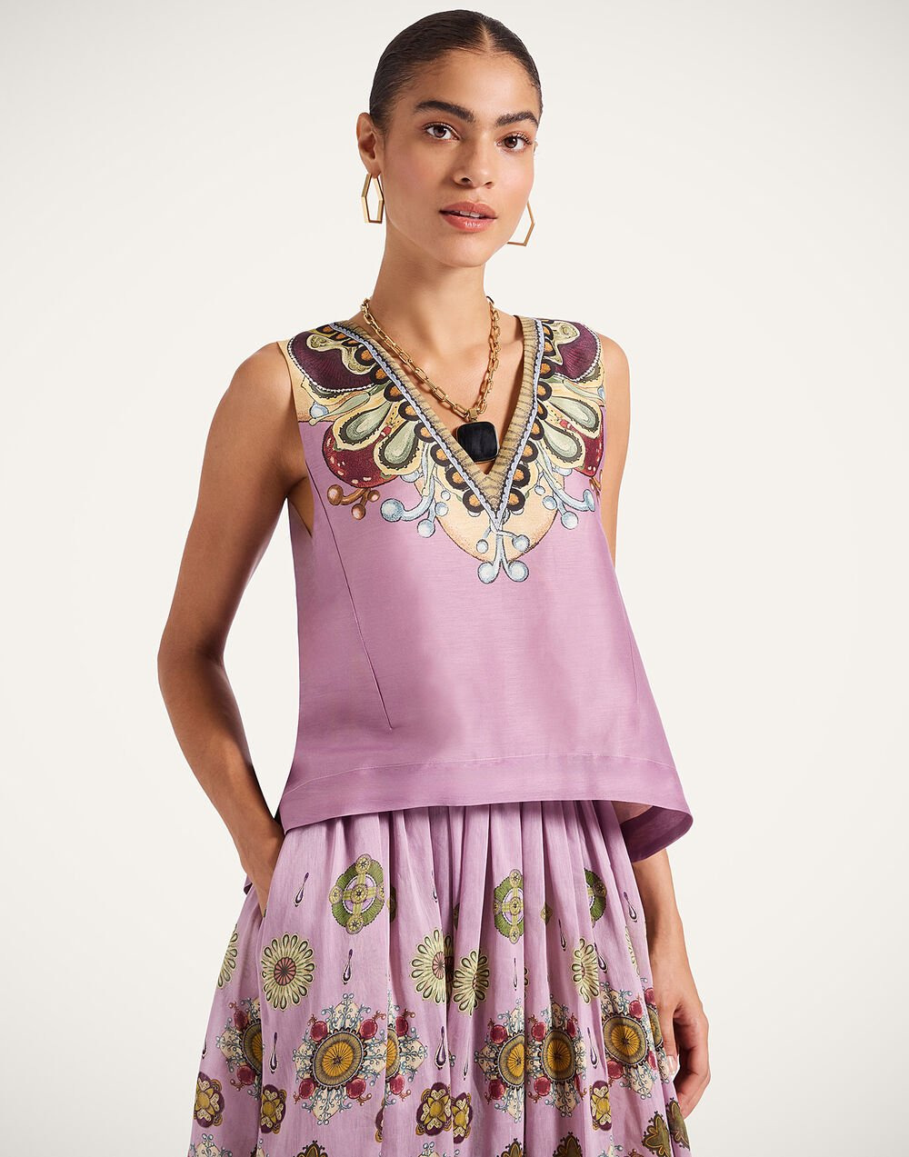 V-Neck Scala Top - 2