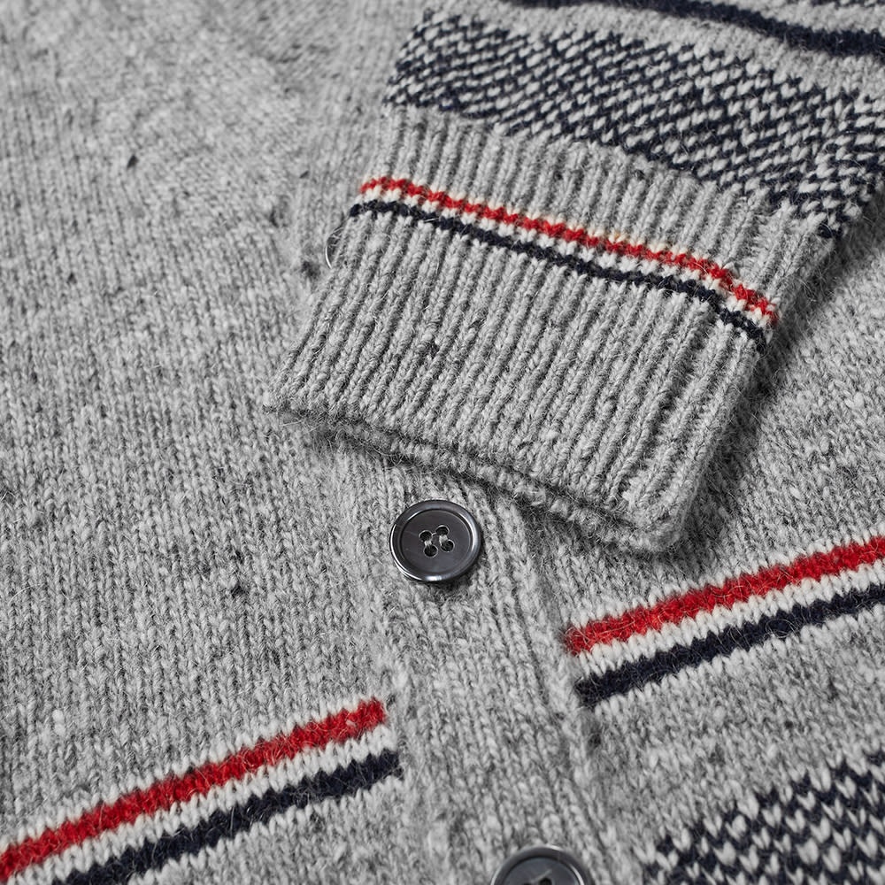 Thom Browne Striped Jaquard Cardigan - 3