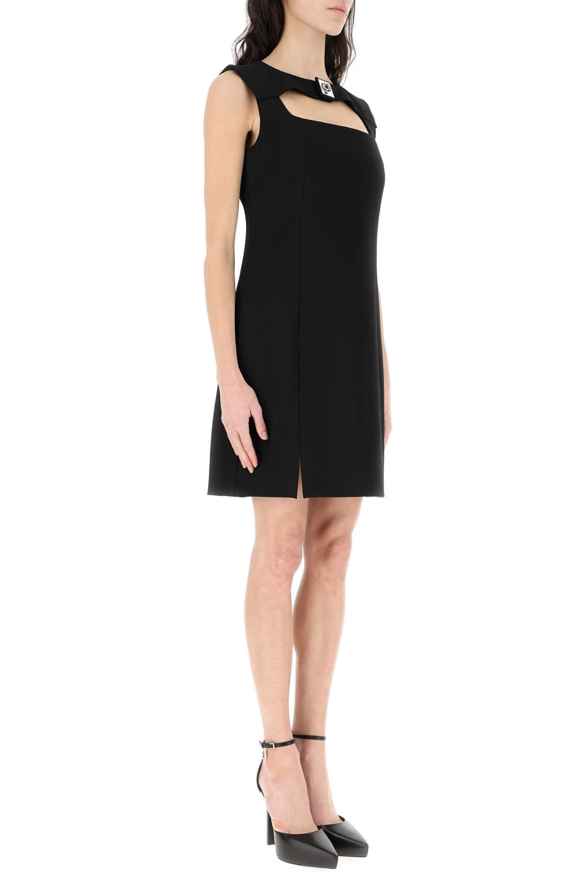 Givenchy Women Black Stretch Viscose Blend Mini Dress - 3