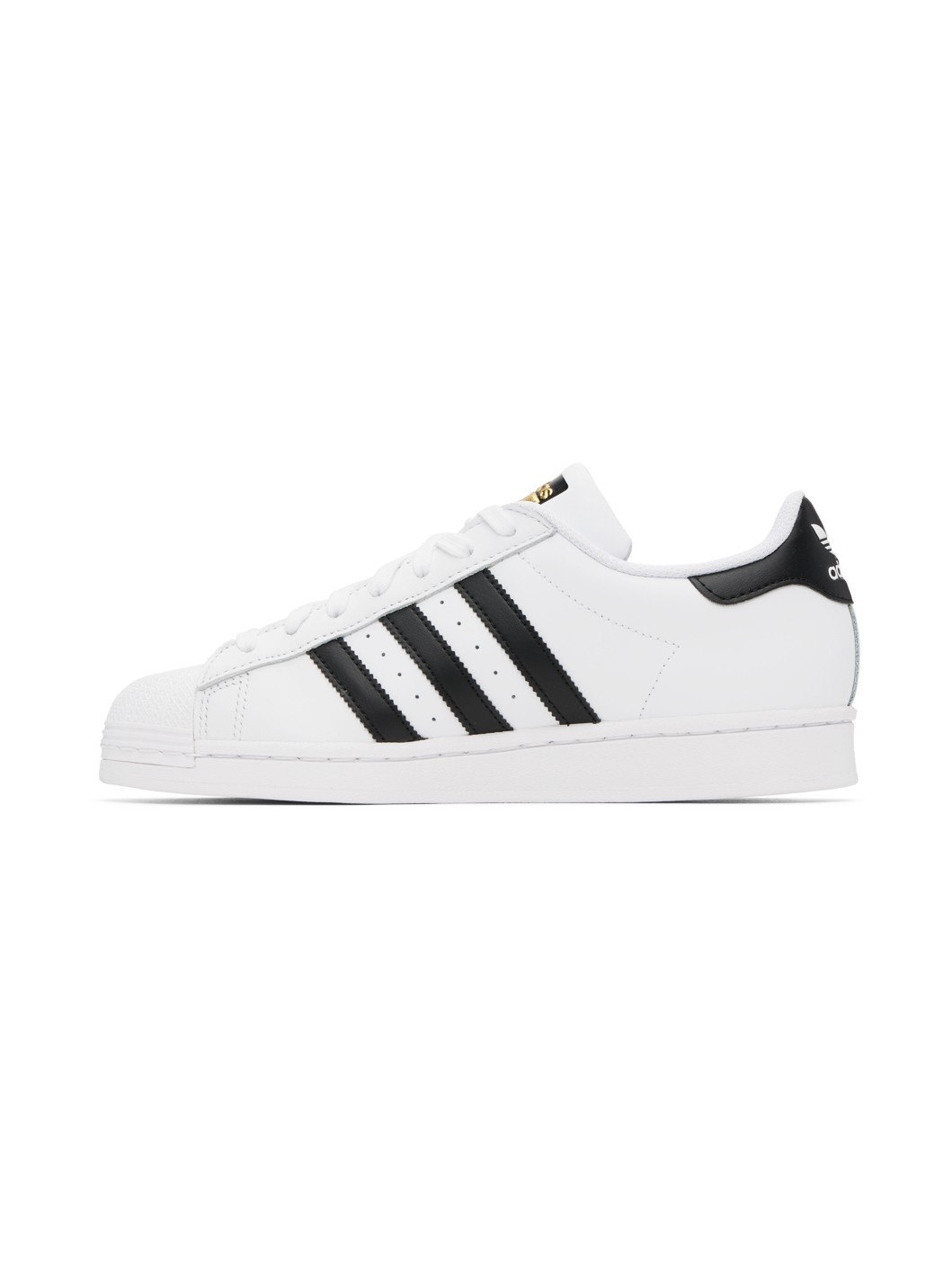 White & Black Superstar Sneakers - 3