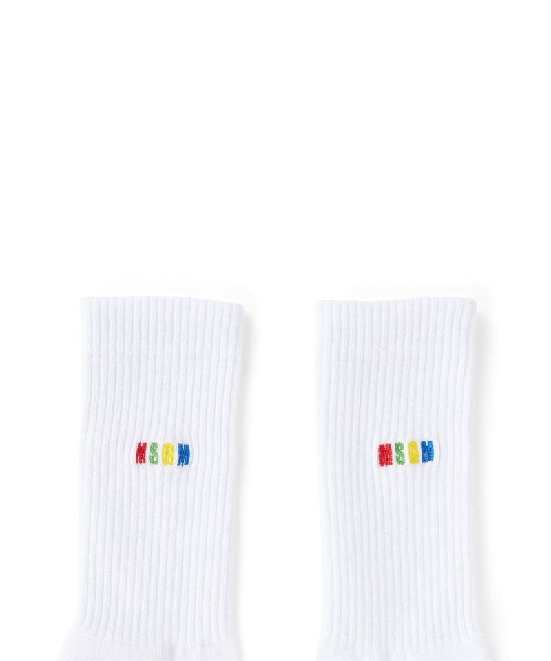 MSGM Socks with small MSGN "Rainbow" logo outlook