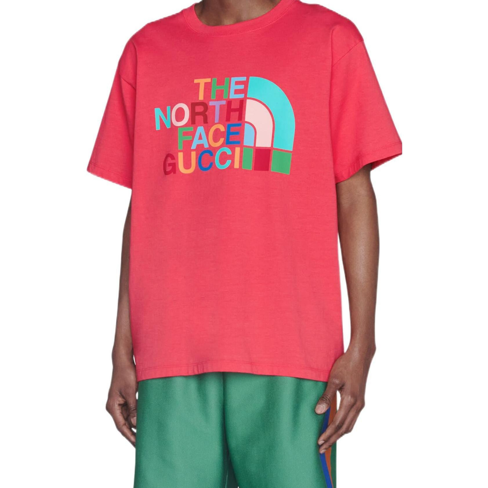 Gucci x The North Face Cotton T-Shirt 'Pink' 616036-XJDTV-5519 - 3