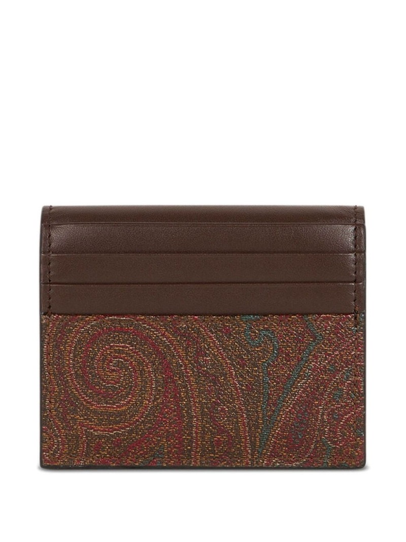 Etro paisley flap cardholder outlook