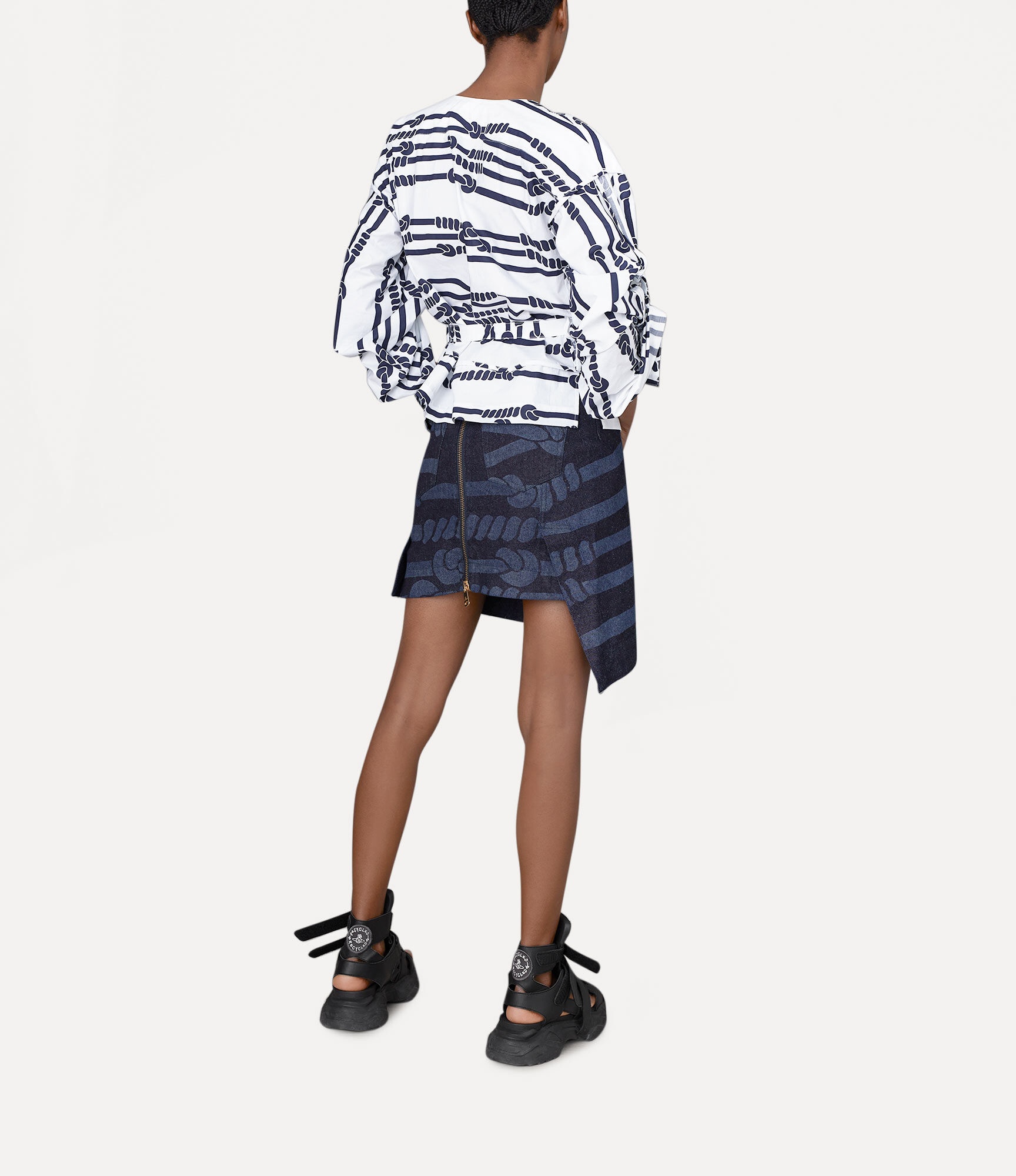 MINI SAIL DENIM SKIRT - 3