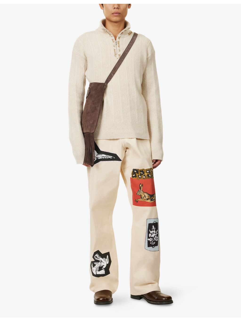 Mended Turtleneck Wool And Cashmere Jumper - 2