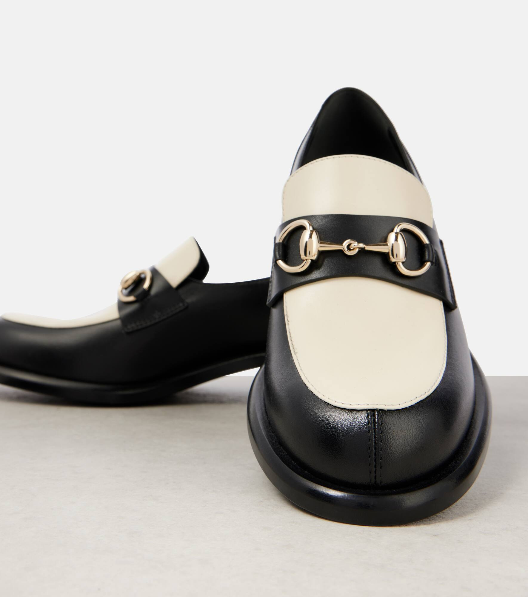 Horsebit leather loafers - 5