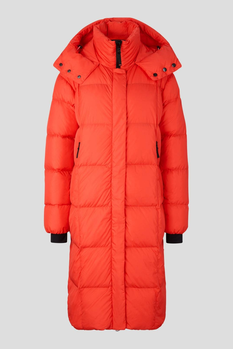 BARNA QUILTED COAT IN RED 1