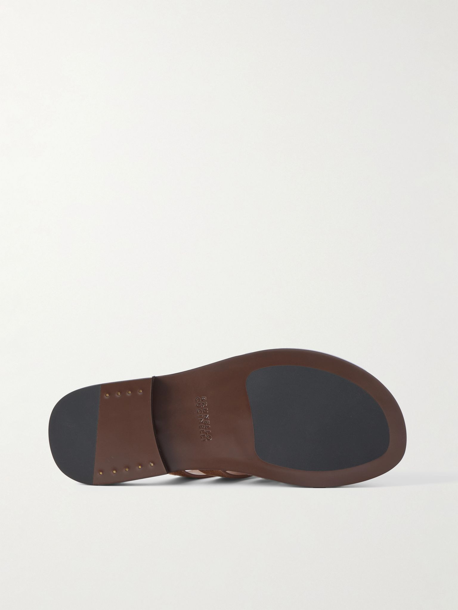 Woven Suede Sandals Camel - 3