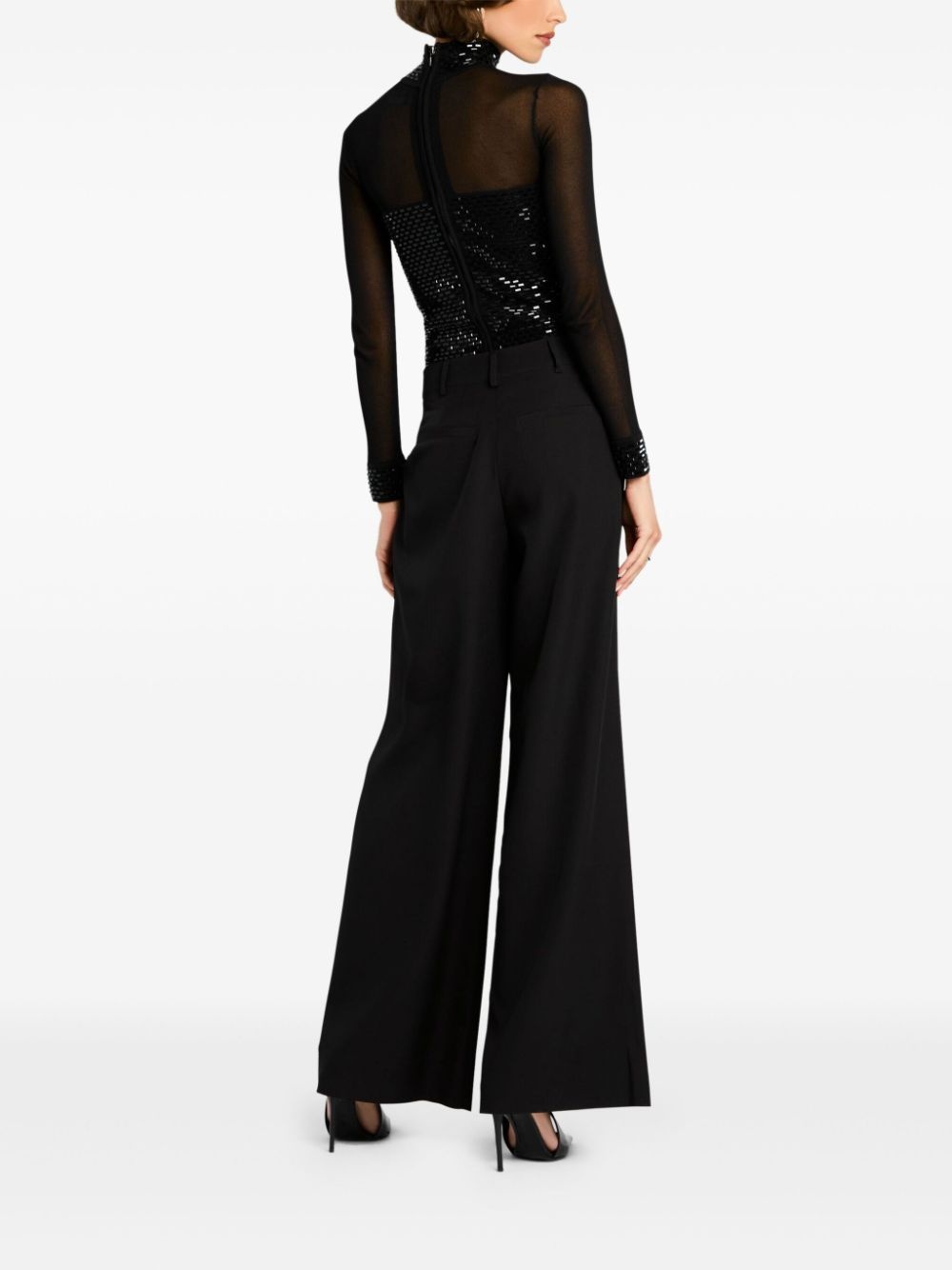 bead-embellished blouse - 4