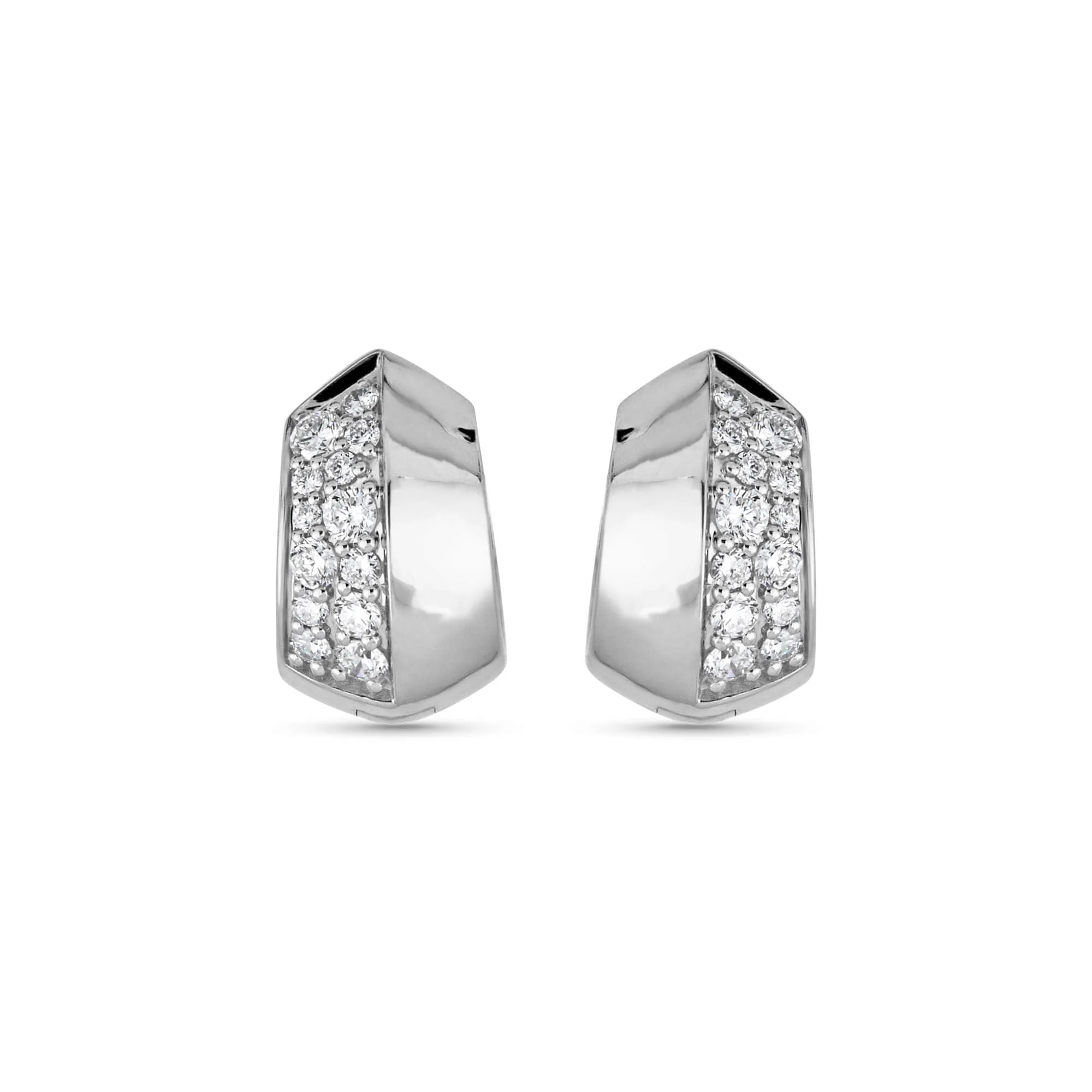 Buvette LAB-Created Pave Silver Earrings - 1